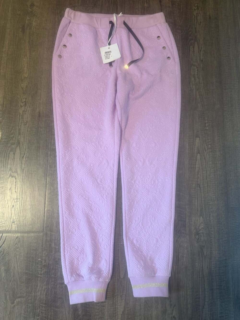 LIU•JO Lilac Embroidered Jogger Pants